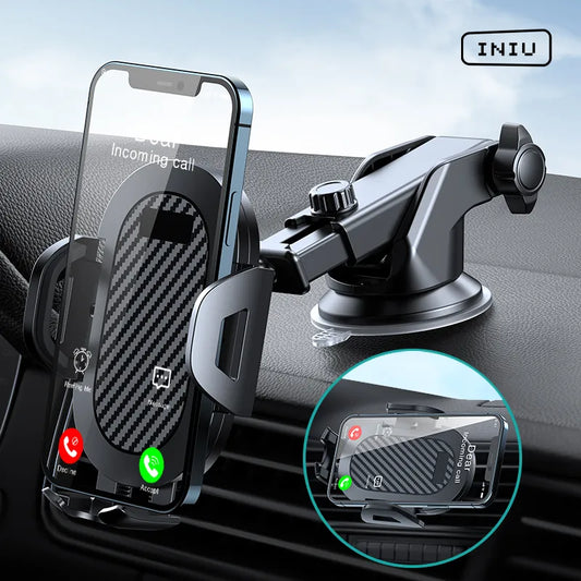 INIU Sucker Car Phone Holder Mount Stand GPS Telefon Mobile Cell Support For iPhone 13 12 11 Pro Max X 7 8 Xiaomi Huawei Samsung